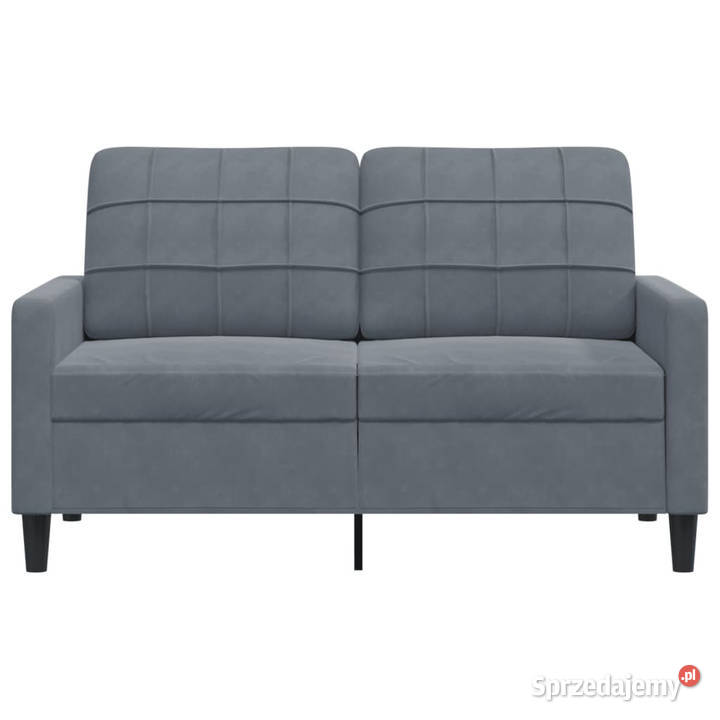 Sofa 2osobowa ciemnoszary 120 tapicerowana