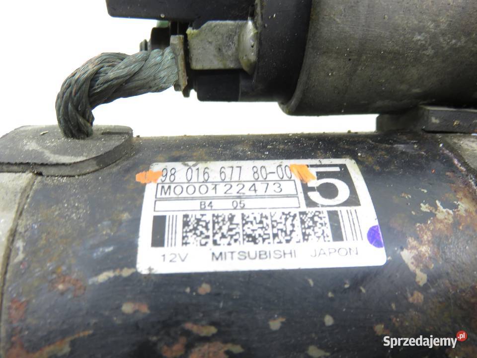 ROZRUSZNIK CITROEN C3 II 14 HDi 980166778000 Układ elektryczny silnika małopolskie