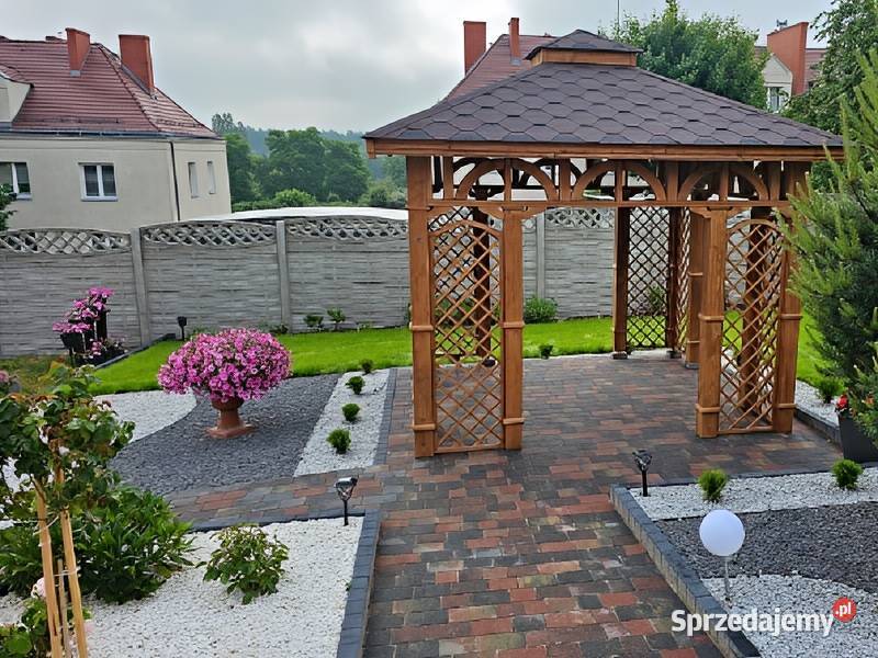 ALTANA 5 DREWNIANA KWADRATOWA 3x3 OGRODOWA Parzymiechy sprzedam