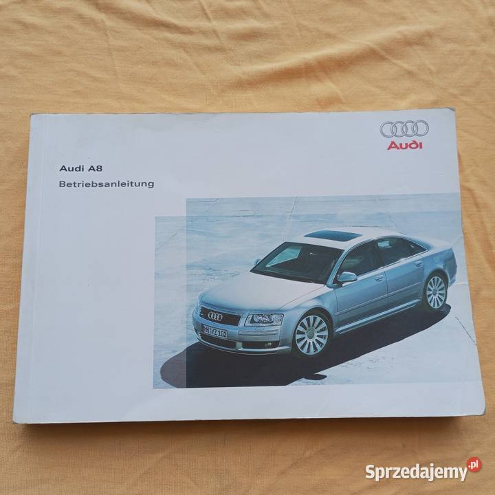 Audi a8 d3 20022005 niemiecka instrukcja obsługi dolnośląskie Złotoryja