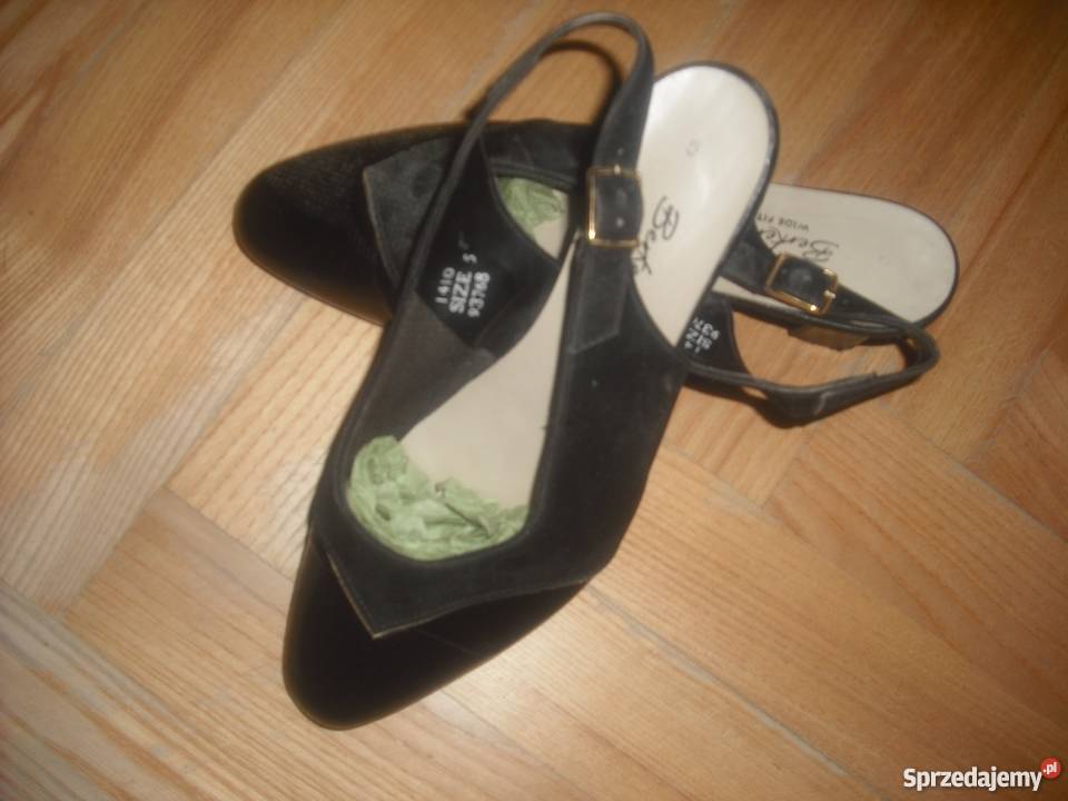 Pantofle damskie na obcasie czarny Warszawa