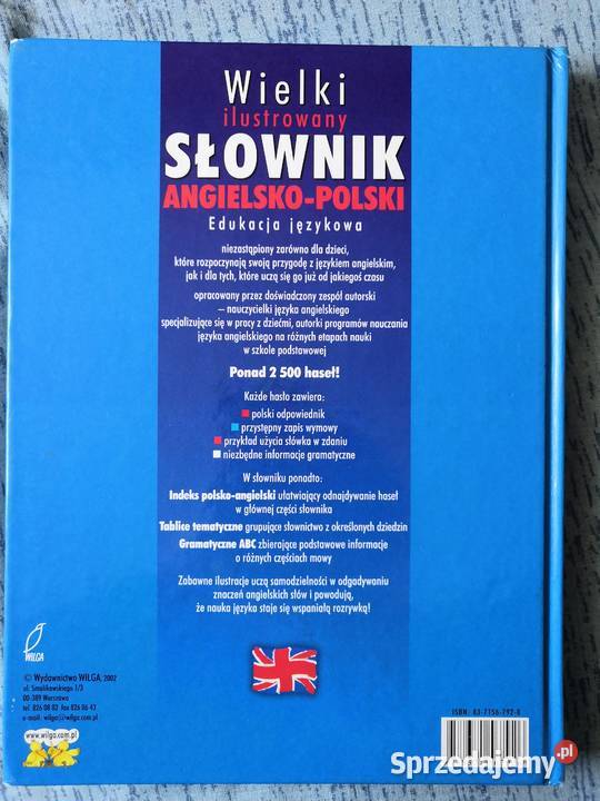 Wielki ilustrowany słownik angielskopolski Rok wydania 2002 sprzedam