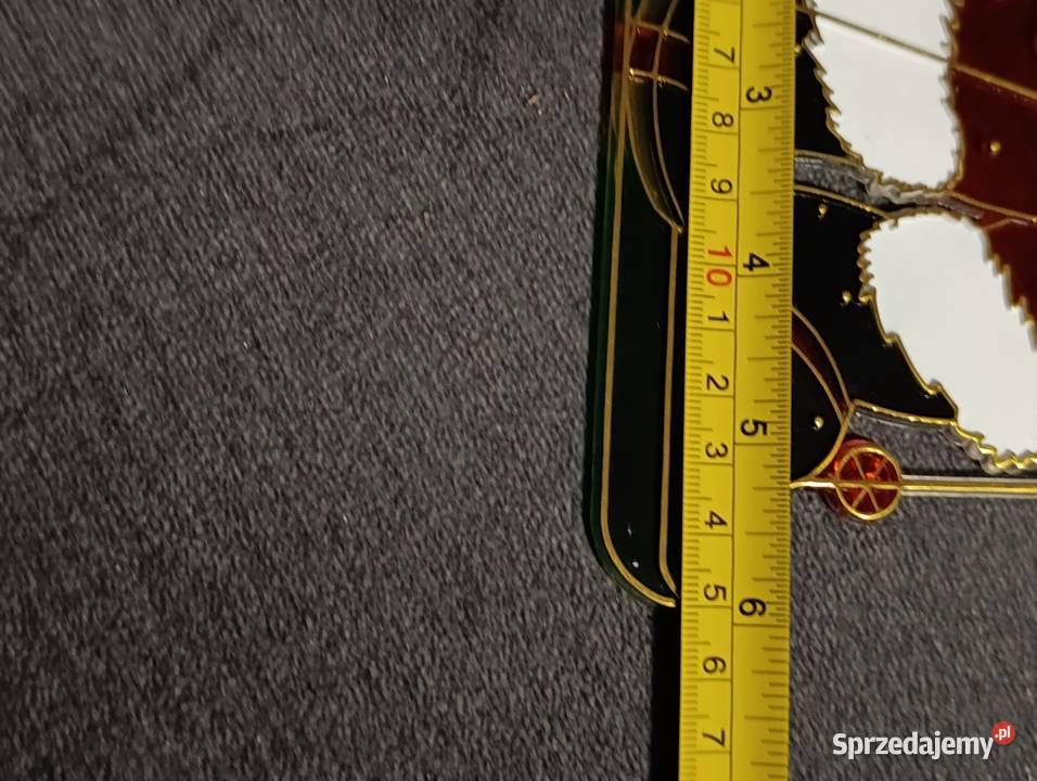 witrażowa ozdoba świąteczna przedstawiająca Poznań