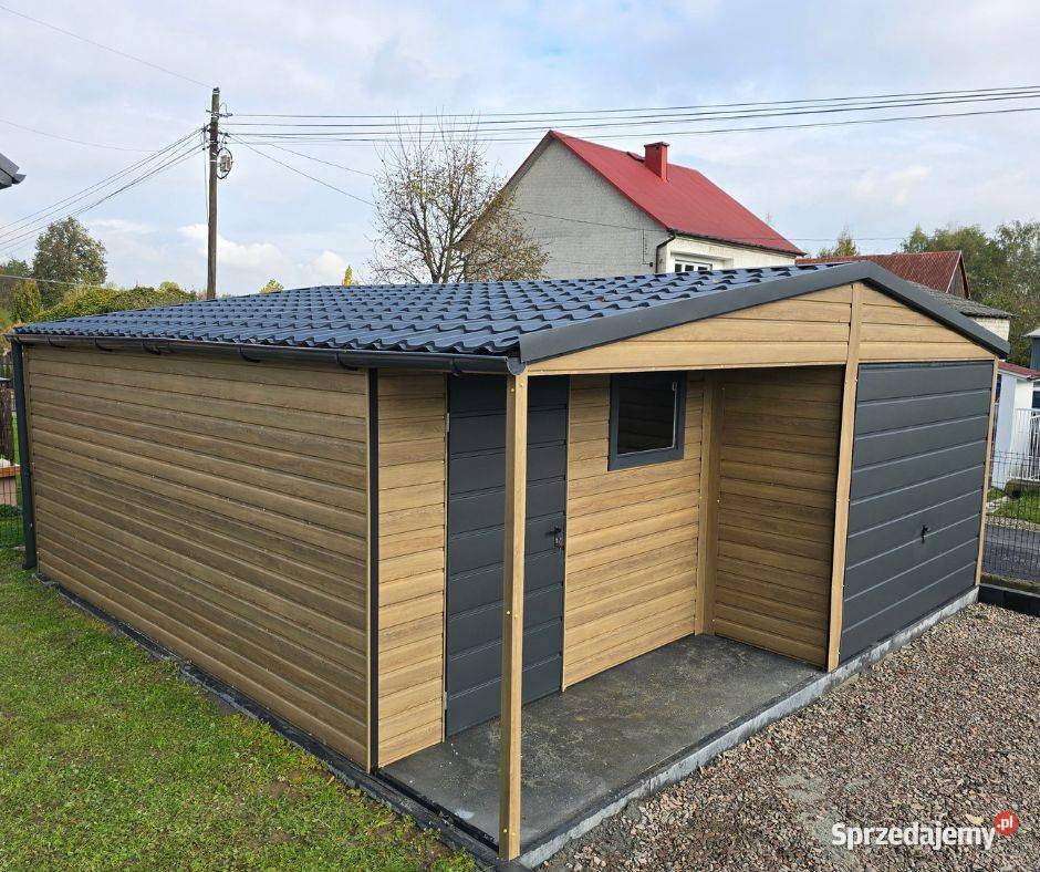 Garaż Blaszany Drewnopodobny 3x5 4x5 4x6 6x6 6x5 blacha Sprzedaż
