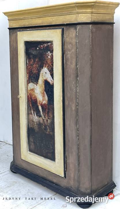 Szafa vintage jednodrzwiowa shabby chic 52cm