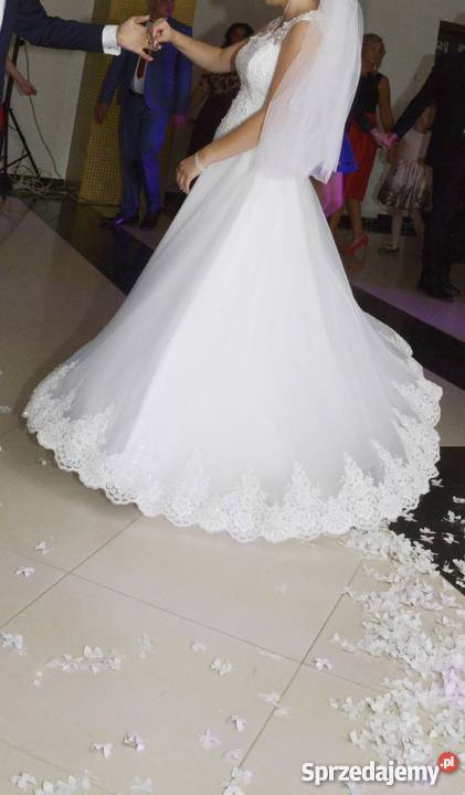 Suknia ślubna biały Biała Podlaska sprzedam