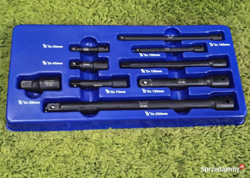 zestaw przedłużek udarowych 9 el nowe DPD Pozostałe Inczew
