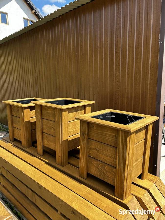 Donice ogrodowe drewniane małopolskie Szczawa