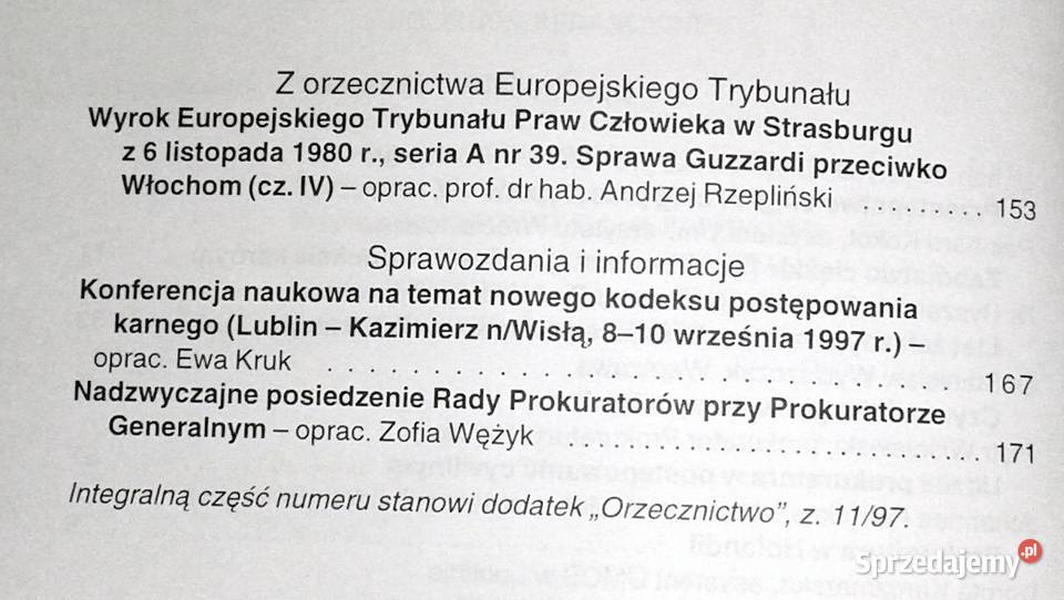 Prokuratura i Prawo 111997 Tadeusz Stępień Chełm