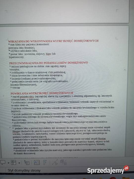 Notatki 1 pielęgniarstwa w pdf mazowieckie Radom sprzedam