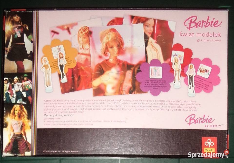 gra planszowa TREFL Świat modelek Barbie 2005 Edukacyjne Rzeszów