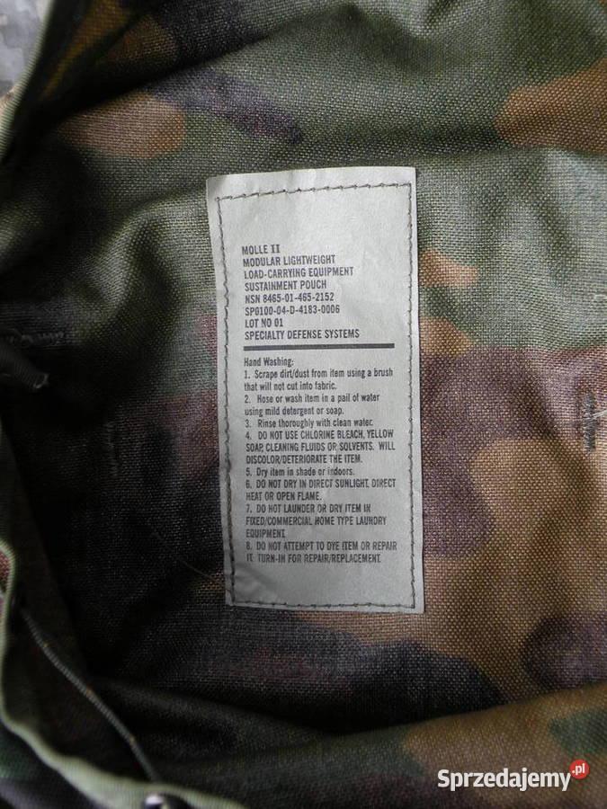 Torba zrzutowa molle II woodland dolnośląskie