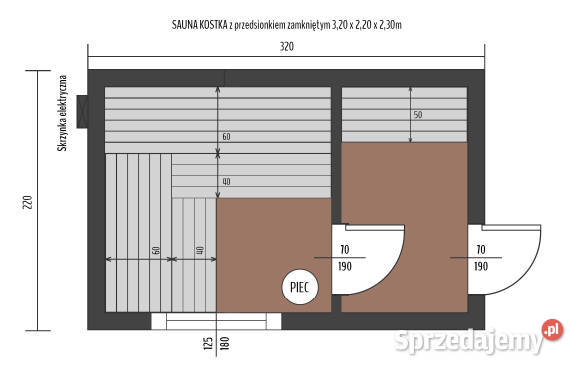 SAUNA OGRODOWA MODERN LUX 330 x 220 Elewacja dolnośląskie Wrocław