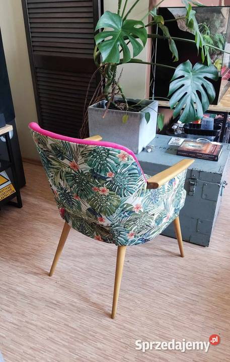 Fotel całkowicie odnowiony Prl 54cm Poznań