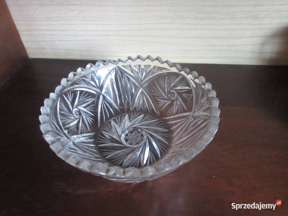 Ozdobne kryształy półmiski salterki wielkopolskie Słupca sprzedam