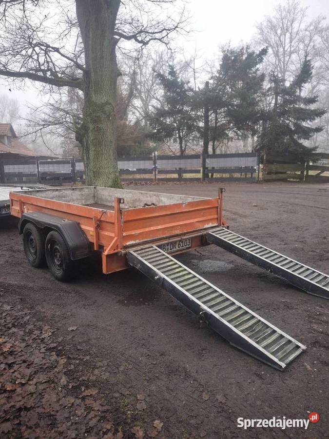 Przyczepa humbaur pod minikoparke aluminiowe lubuskie Krosno Odrzańskie