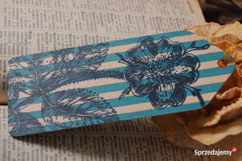 Zakładka do książek dzika róża rękodzieło 2 Lublin