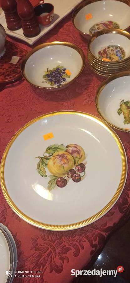 Patera z owocami CL Czechslovakia Biała pomorskie