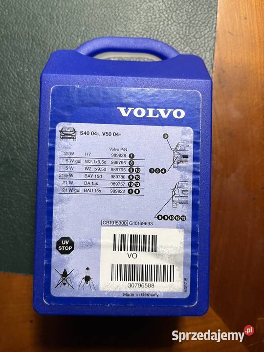 Zastaw żarówek do Volvo Obudowy lamp i żarówek