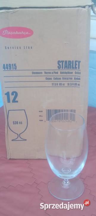Kieliszki do piwa STARLET poj 530 ml 12 sztuk Tychy