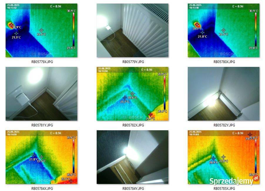 Pomiary termowzyjne Brzezia Łąka Jeszkowice Wrocław