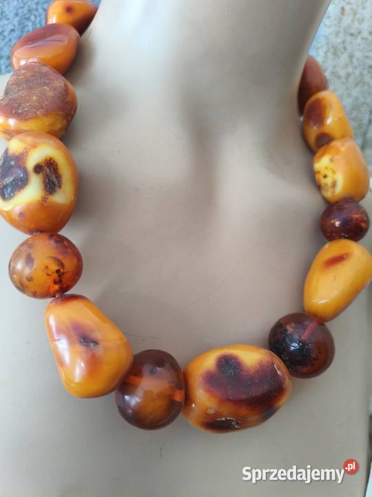 Naszyjnik Bursztyn Vintage Białystok sprzedam