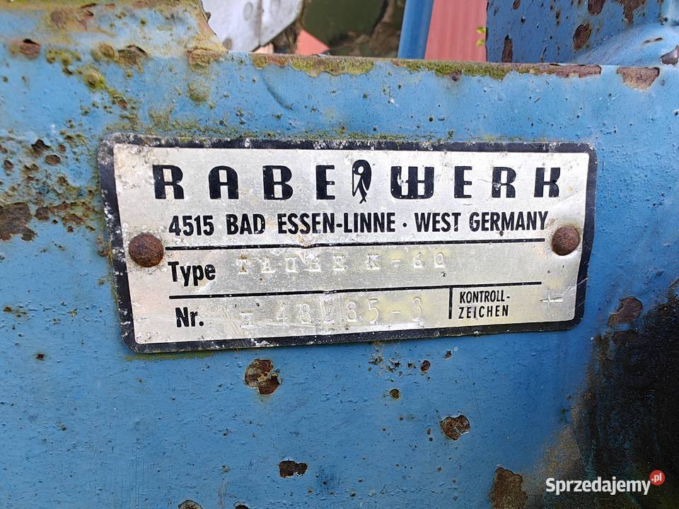 Pług obracany 2 skibowy Rabe Werk Taube 60 Pługi Kock