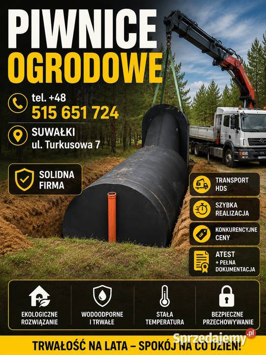 Ziemianka Piwnica ogrodowa Mrągowo