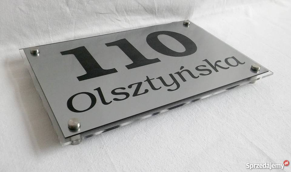 Tabliczka adresowa numer na dom nazwa ulicy śląskie Katowice sprzedam