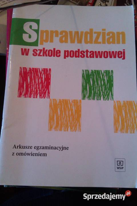 sprawdzian w szkole podstawowej książki Warszawa sprzedam