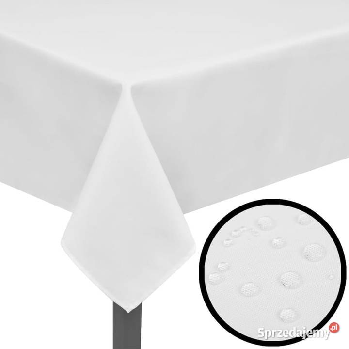 5 Białych obrusów 100 x 100 WM130800 Warszawa sprzedam