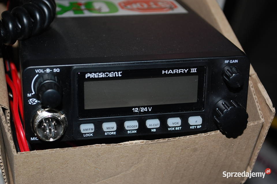 CB radio President Harry III ASC 1224V Antena śląskie