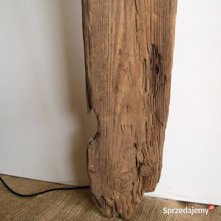 Lampa ze starego drewna loft retro wabisabi pomorskie Malbork