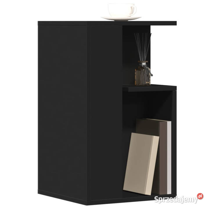 Stolik boczny czarny 35x35x60 materiał Warszawa
