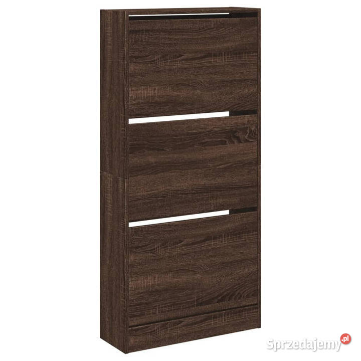 Szafka na buty brązowy dąb 60x21x1255 WM839902 Warszawa