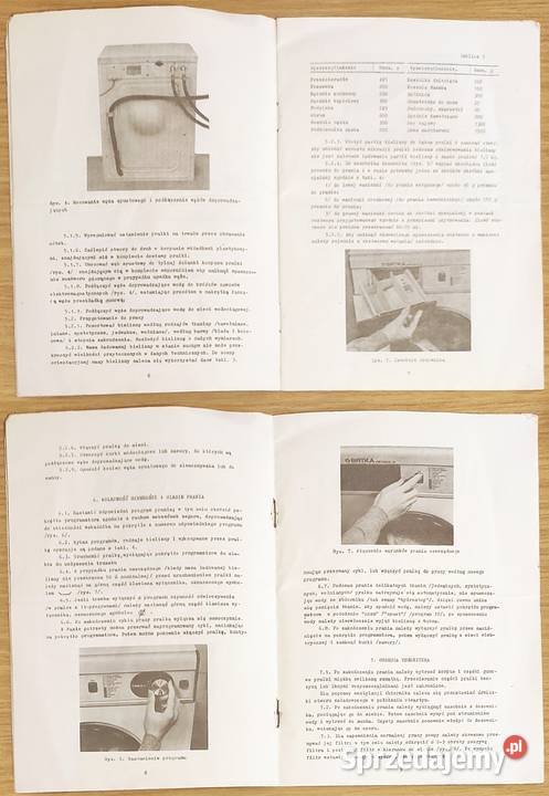 Instrukcja użytkownika pralki Wiatka12 ZSRR Warszawa