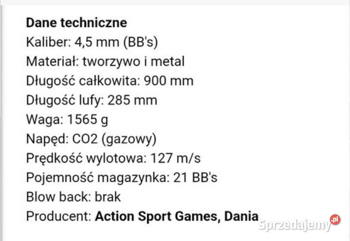 Wiatrówka TAC 45 Bipod Kolimator 2 Magazynkii Sporty strzeleckie i myślistwo