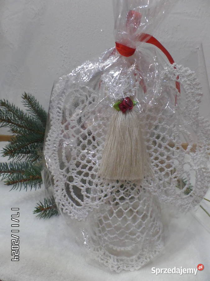 Ozdoba Anioł stojący z włosami Dukla