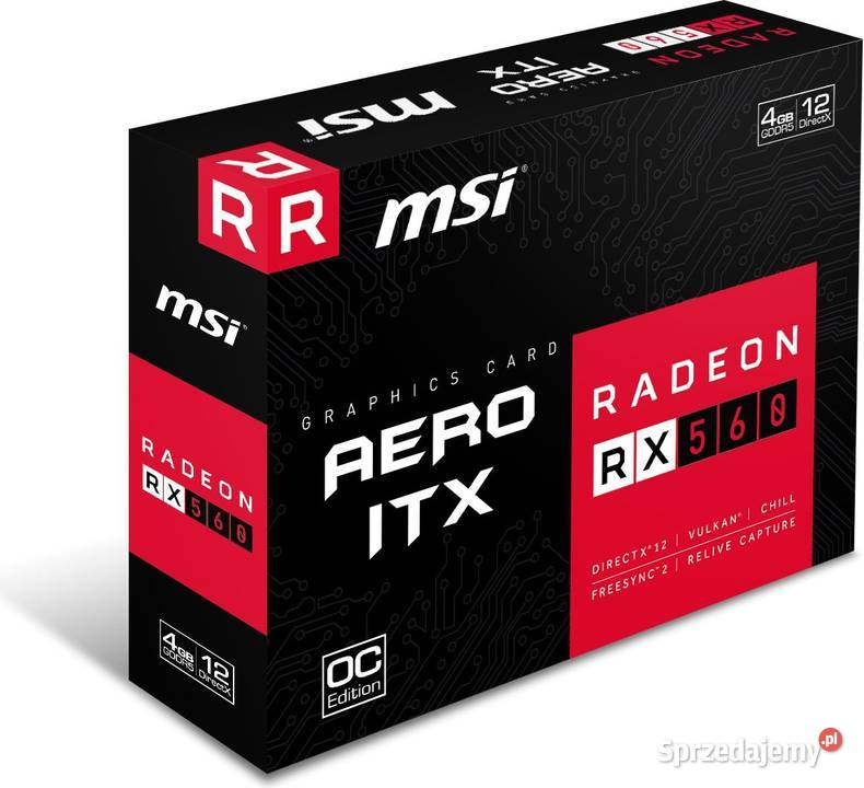MSI Radeon RX 560 AERO ITX OC 4GB GDDR5 Poznań sprzedam
