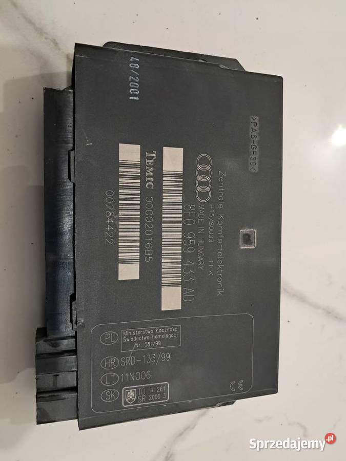 Moduł komfortu audi a4 b6 8e0959433ad pomorskie Kielno