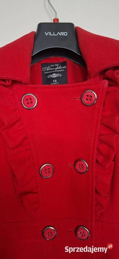 Czerwony płaszcz damski Atmosphere M 38 Lubaczów