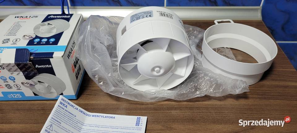 Wentylator kanałowy WKA 125 Turbo AWENTA