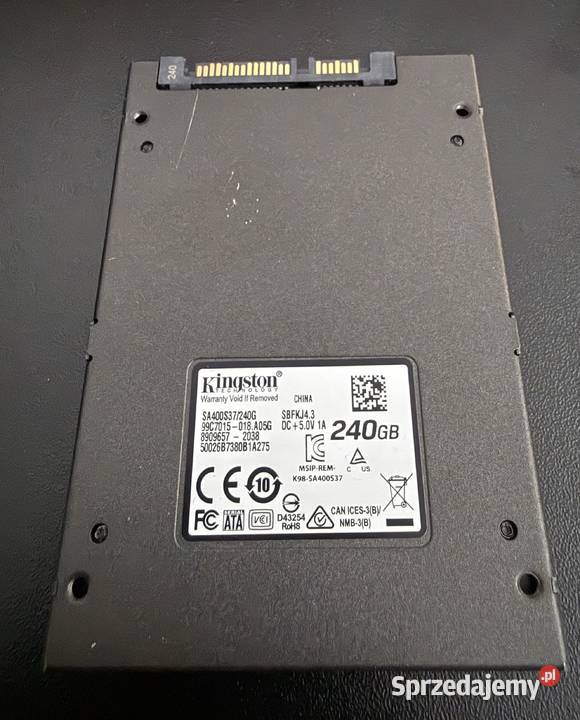 Dysk ssd 240 GB Kingston mazowieckie Pruszków