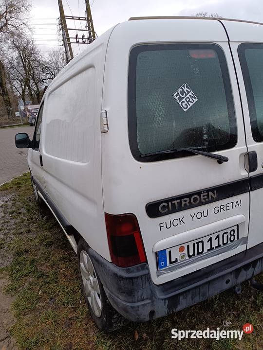 Citroen Berlingo 19 Diesel 2005 rp ciężarowy lubelskie Lubartów sprzedam