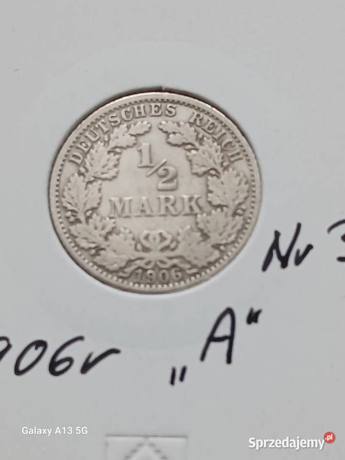 12 Marki Prusy 1906 r 3 mennica A Konin sprzedam