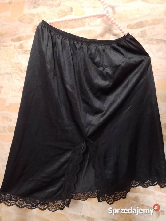 4244 XLXXL Czarna półhalka halka z Londynu Kraków