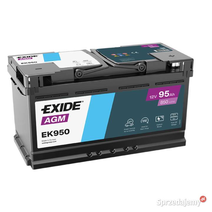 Akumulator 95Ah 850A Exide AGM STARTSTOP małopolskie Kraków