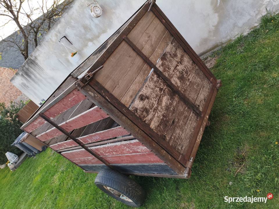 Przyczepa jednoosiowa klatka do przewozu bydła Chechło