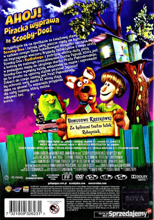 SCOOBYDOO WYPRAWA MAPĘ SKARBÓW DVD sprzedam