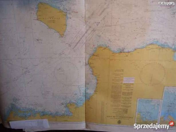 Mapy morskie Admiralicji Brytjsiej akwenu Bałtyku.